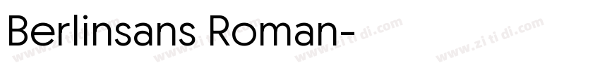 Berlinsans Roman字体转换
